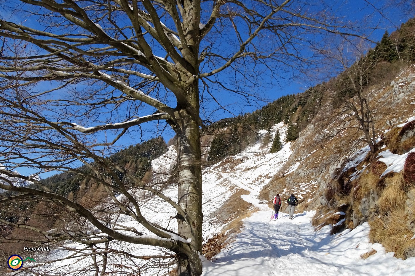 14 In decisa salita su neve che si sta rammollendo.JPG